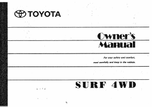 Manual Toyota Surf 4WD (1994)