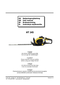 Brugsanvisning Texas HT 245 Hækkeklipper