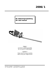 Manual Texas SLP 600 A Hedgecutter