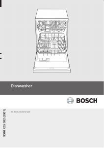 Manual Bosch SGI53E92TC Dishwasher