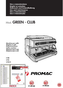 Manual de uso Promac Club ME Máquina de café espresso