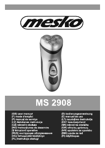 Manual de uso Mesko MS 2908 Afeitadora