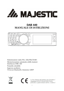 Manuale Majestic DAB 440 Autoradio