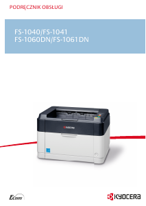 Instrukcja Kyocera FS-1060DN Drukarka