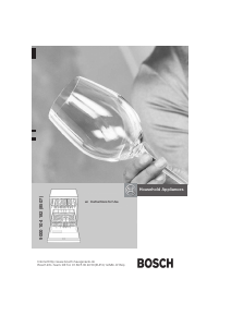 Manual Bosch SGV43E23EU Dishwasher