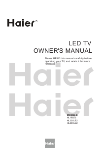 Manual Haier HL22XLE2 LED Television