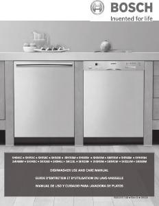 Manual Bosch SHE33M05UC Dishwasher