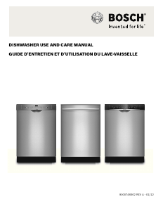 Manual de uso Bosch SHX3AR72UC Lavavajillas