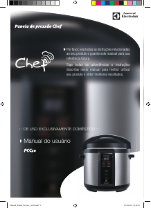 Manual Electrolux PCC10 Chef Panela pressão