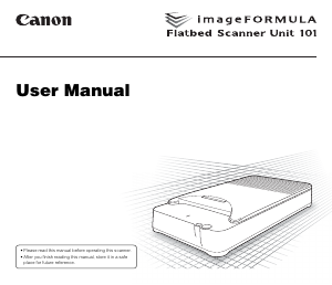 Manual Canon Unit 101 Scanner