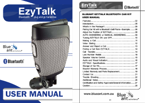 Manual BlueAnt EzyTalk Car Kit