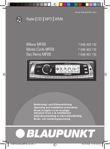 Manuale Blaupunkt Milano MP28 Autoradio