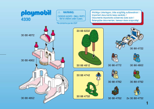 Manual Playmobil set 4330 Micro World Fairy tale castle