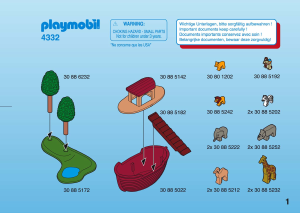 Manuale Playmobil set 4332 Micro World Arca di Noe'