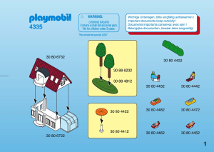 Manual Playmobil set 4335 Micro World Family home