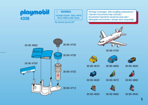 Instrukcja Playmobil set 4336 Micro World Lotnisko