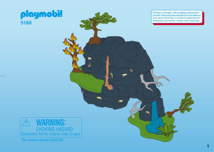 Manual de uso Playmobil set 5100 Prehistoric Cueva prehistórica con mamut