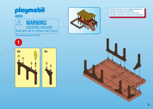 Manuale Playmobil set 4826 Safari Postazione per la cura