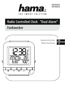 Manual Hama 00136254 Alarm Clock