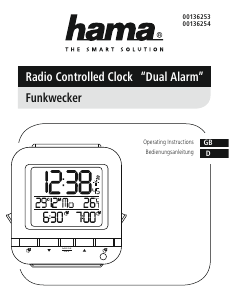 Manual Hama 00136253 Alarm Clock