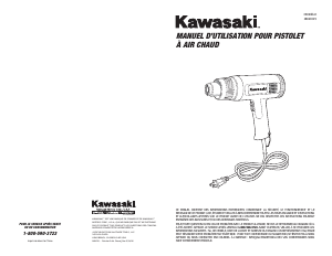 Mode d’emploi Kawasaki 840015 Décapeur thermique