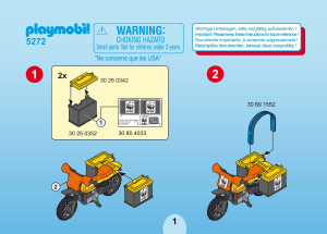 Manuale Playmobil set 5272 Safari Ricercatori panda nella foresta di bambù