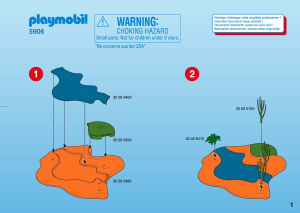 Bedienungsanleitung Playmobil set 5906 Safari Wildwasserüberflur