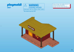 Mode d’emploi Playmobil set 5907 Safari Ranger's Hut
