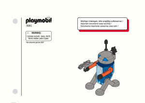 Manual Playmobil set 3081 Space Robô