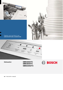 Handleiding Bosch SMI53D02TC Vaatwasser