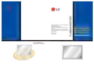 Handleiding LG MT-40PA16 Plasma monitor