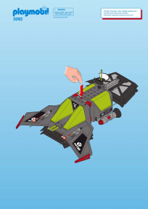 Bruksanvisning Playmobil set 3092 Space Mörk angripare