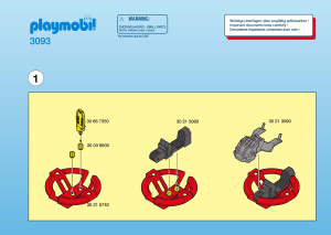 Handleiding Playmobil set 3093 Space Ruimtecruiser
