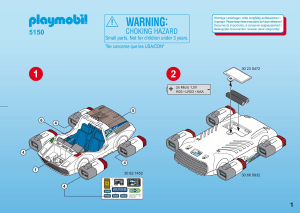 Mode d’emploi Playmobil set 5150 Space Jet des E-Rangers avec rampe de lancement