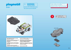 Handleiding Playmobil set 5151 Space E-Rangers laserwagen