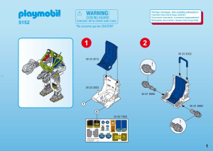 Manuale Playmobil set 5152 Space Robot articolato degli E-Ranger