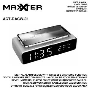 Manual Maxxter ACT-DACW-01 Alarm Clock