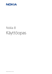 Käyttöohje Nokia 8 Matkapuhelin