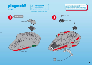 Handleiding Playmobil set 5155 Space Darksters speeder