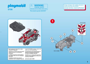 Mode d’emploi Playmobil set 5156 Space Vhicule des Darksters command par infrarouge avec rayon lumineux