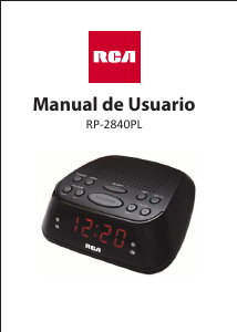 Manual de uso RCA RP2840PL Radiodespertador