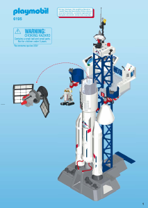 Hick ziel Pygmalion Handleiding Playmobil set 6195 Space Lanceerbasis met raket