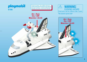 Manual Playmobil set 6196 Space Shuttle with crew