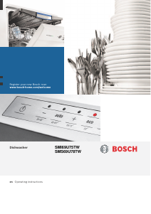 Manual Bosch SMI69U75TW Dishwasher