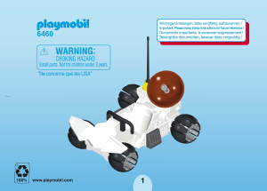 Manual Playmobil set 6460 Space Moon rover