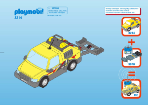 Mode d’emploi Playmobil set 3214 Traffic Pick Up de dépannage