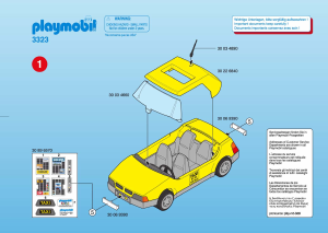 Manual Playmobil set 3323 Traffic Airport taxi