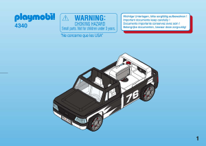 Mode d’emploi Playmobil set 4340 Traffic Pick-up à emporter