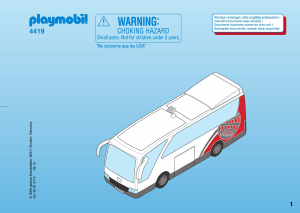 Manual de uso Playmobil set 4419 Traffic Autobus del aeropuerto