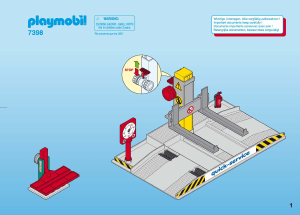 Bedienungsanleitung Playmobil set 7398 Traffic Garage Zubehör